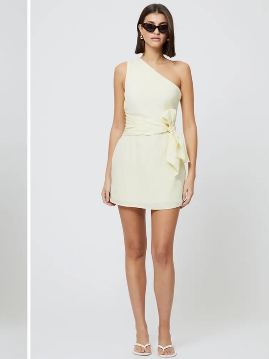 FRENCH CONNECTION Dresses & Skirts - NEW FRENCH CONNECTION birdie linen tie dress in butter